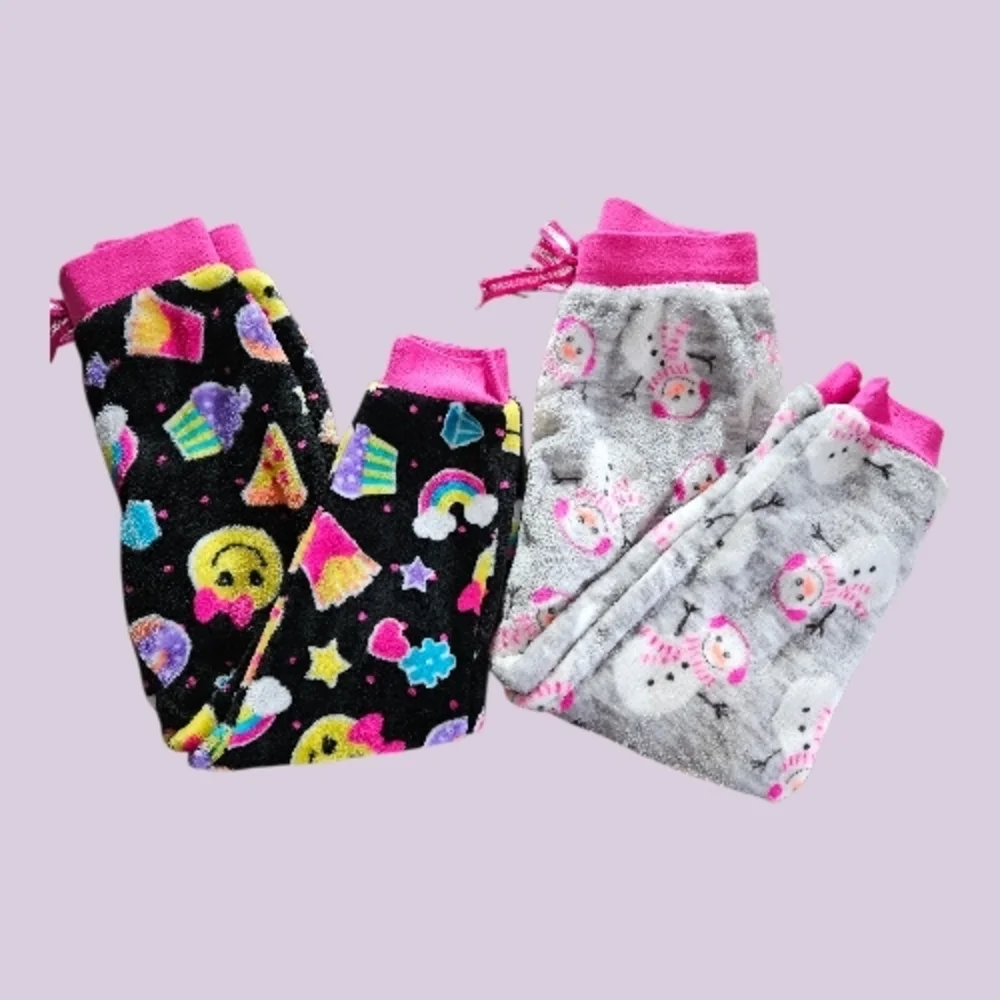 Jelli Fish Girls Sz 6/6x Cozy Pajama Bottoms Set - Picture 1 of 13